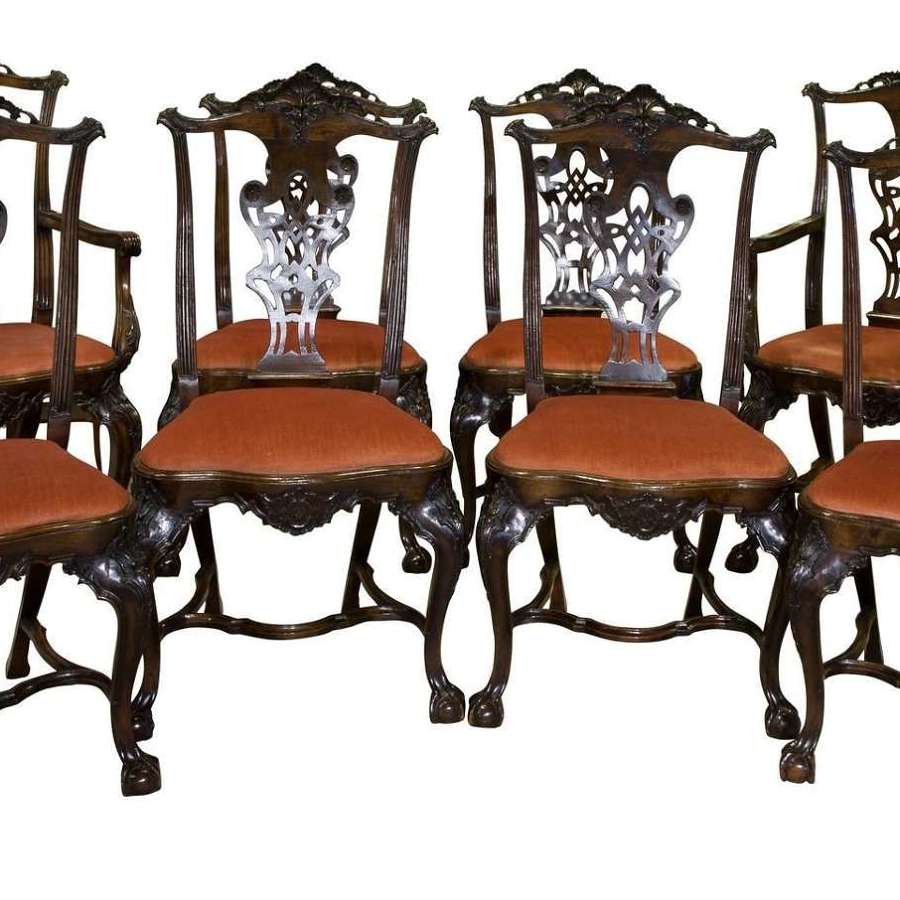 Good Set of Chippendale Style Dining Chairs